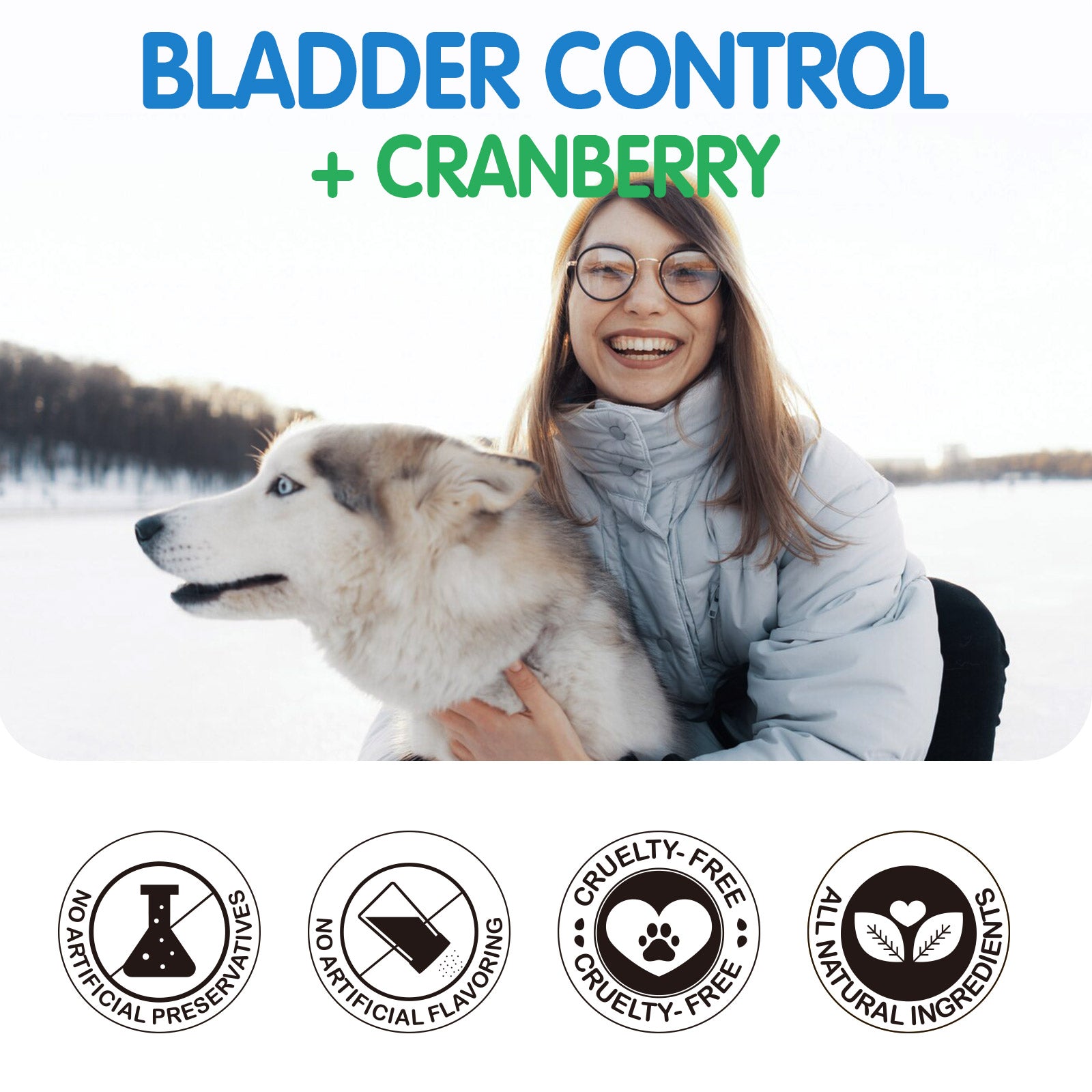Worafy Bladder Control & Cranberry Chews For Dogs