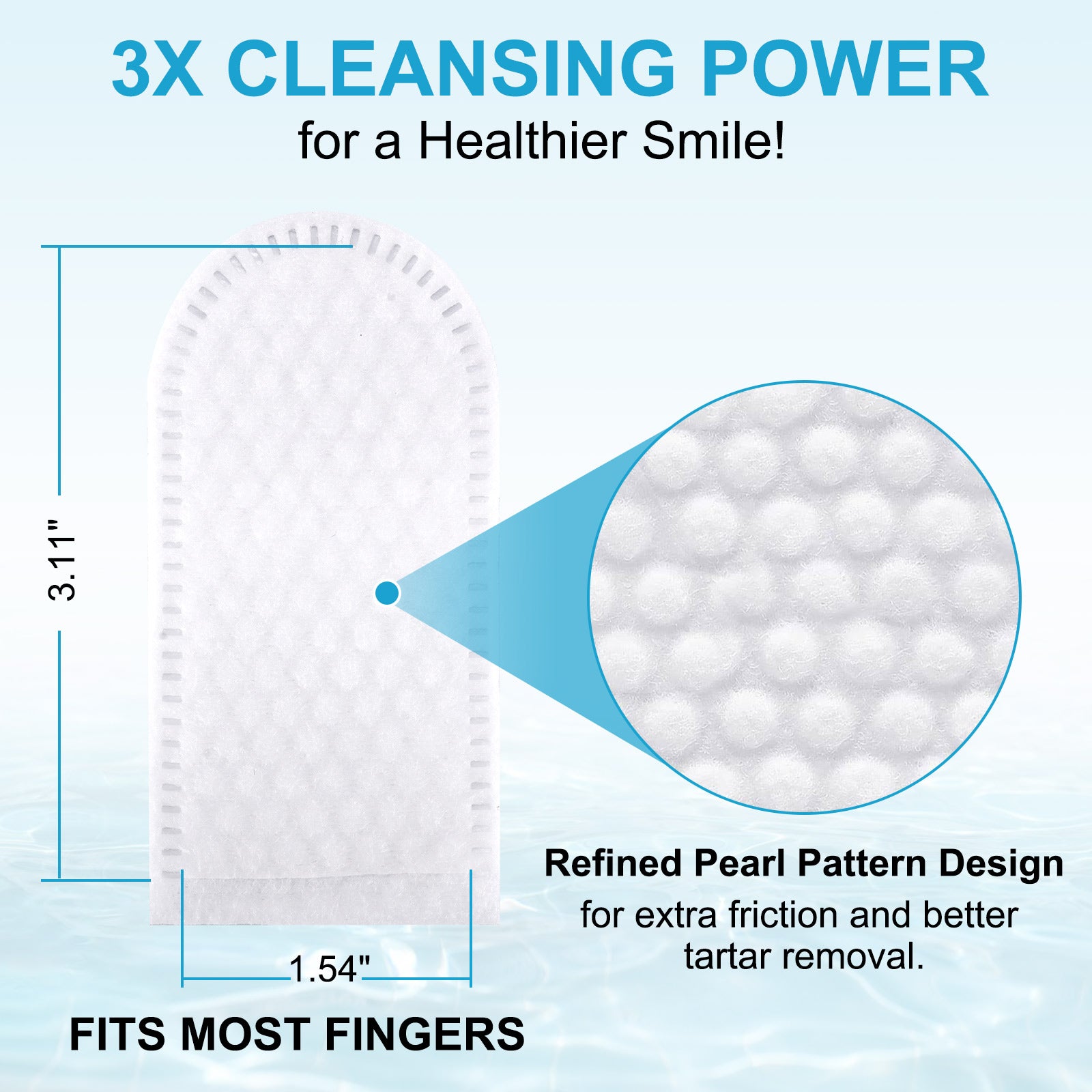 Worafy Dental Care Finger Wipes For Dogs and Cats 50 Wipes