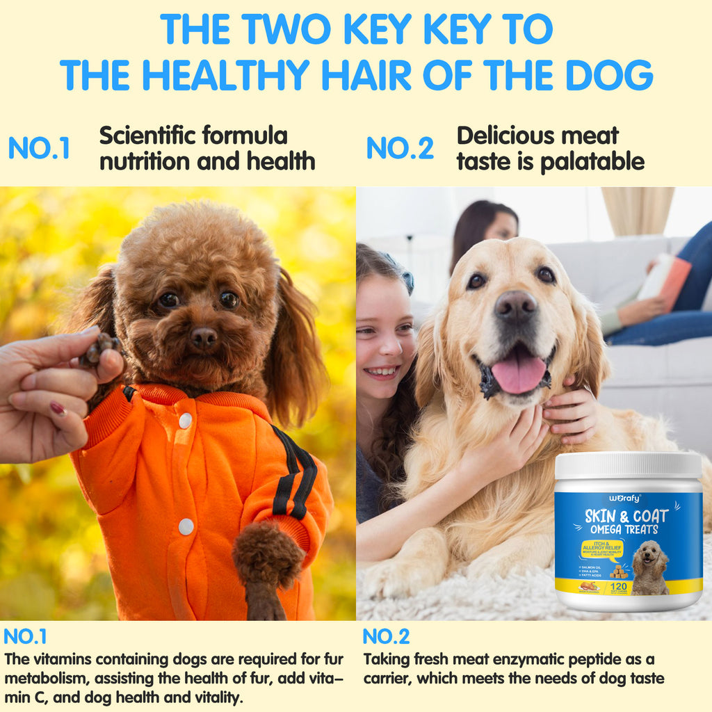 Worafy Skin & Coat Omega Treats For Dogs