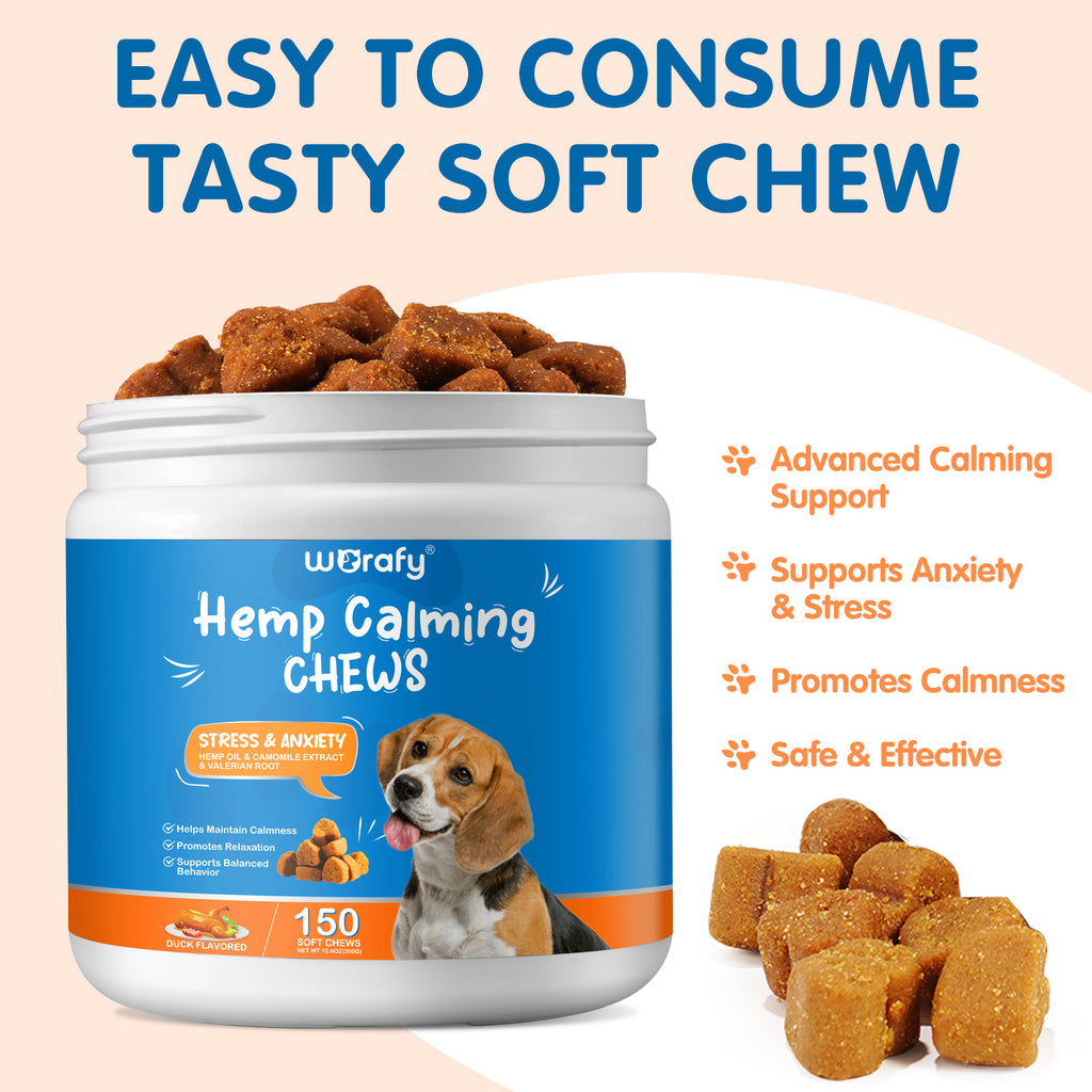 Worafy Hemp Calming Chews For Dogs/DUCK