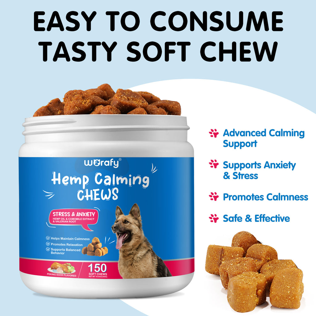 Worafy Hemp Calming Chews For Dogs/PEKING DUCK
