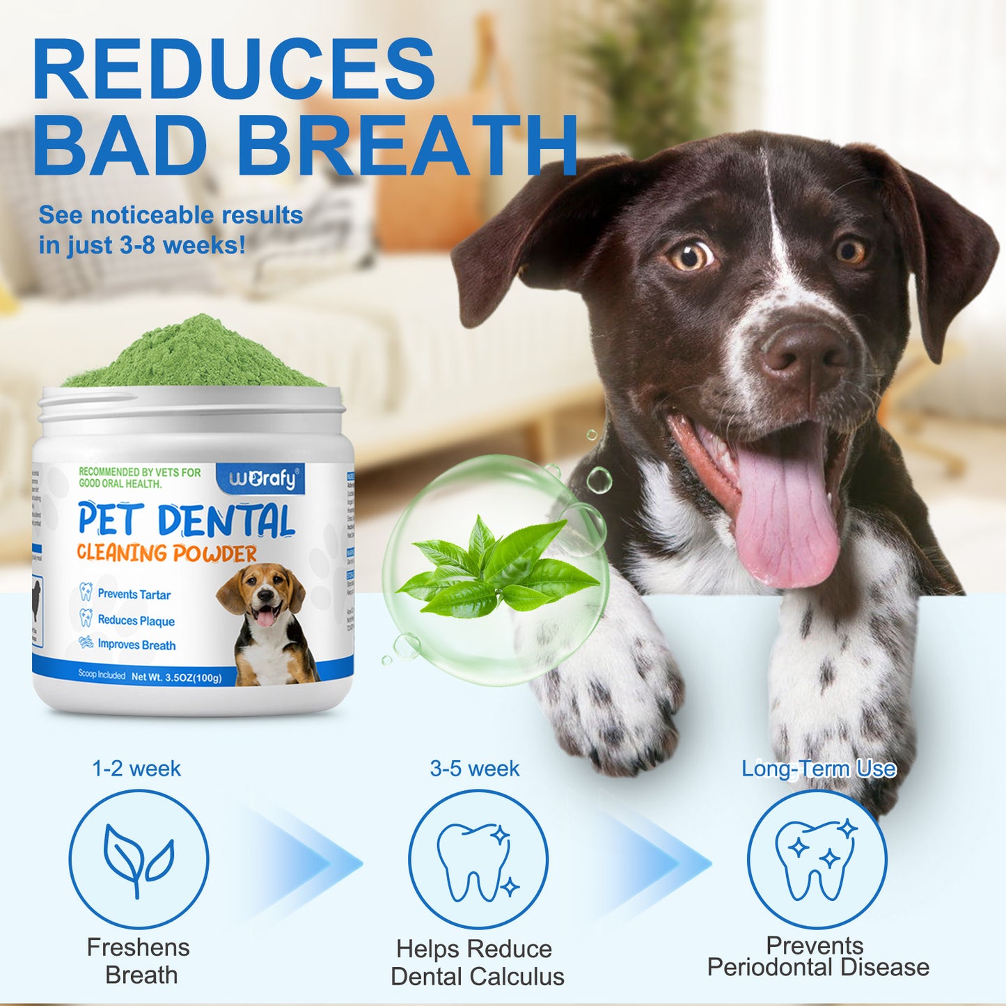 Worafy Pet Dental Cleaning Powder 100g