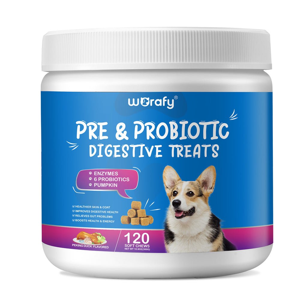 Worafy Pre & Probiotic Digestive Treats For Dogs
