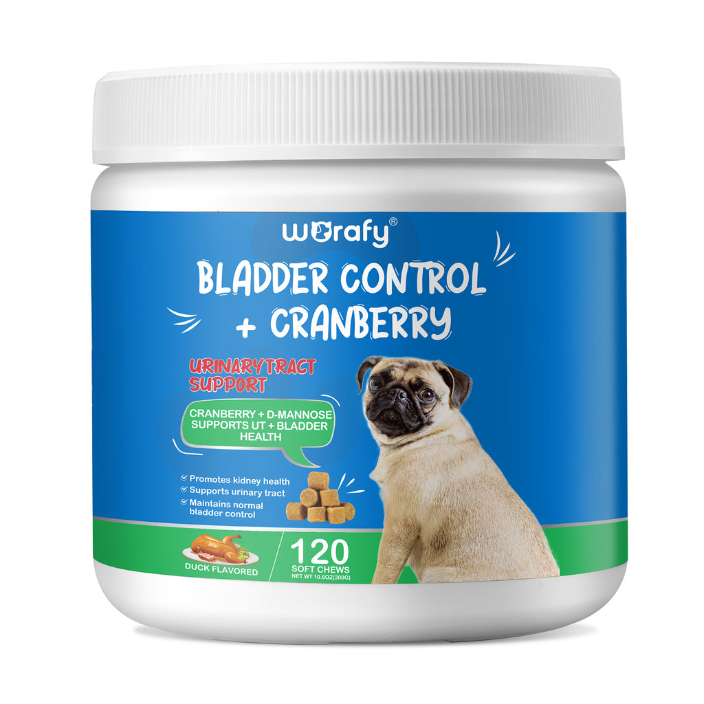 Worafy Bladder Control & Cranberry Chews For Dogs