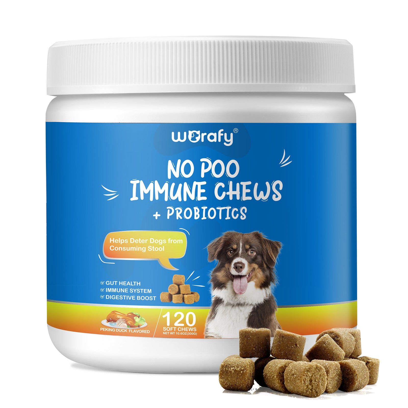 Worafy No Poo Immune Chews For Dogs