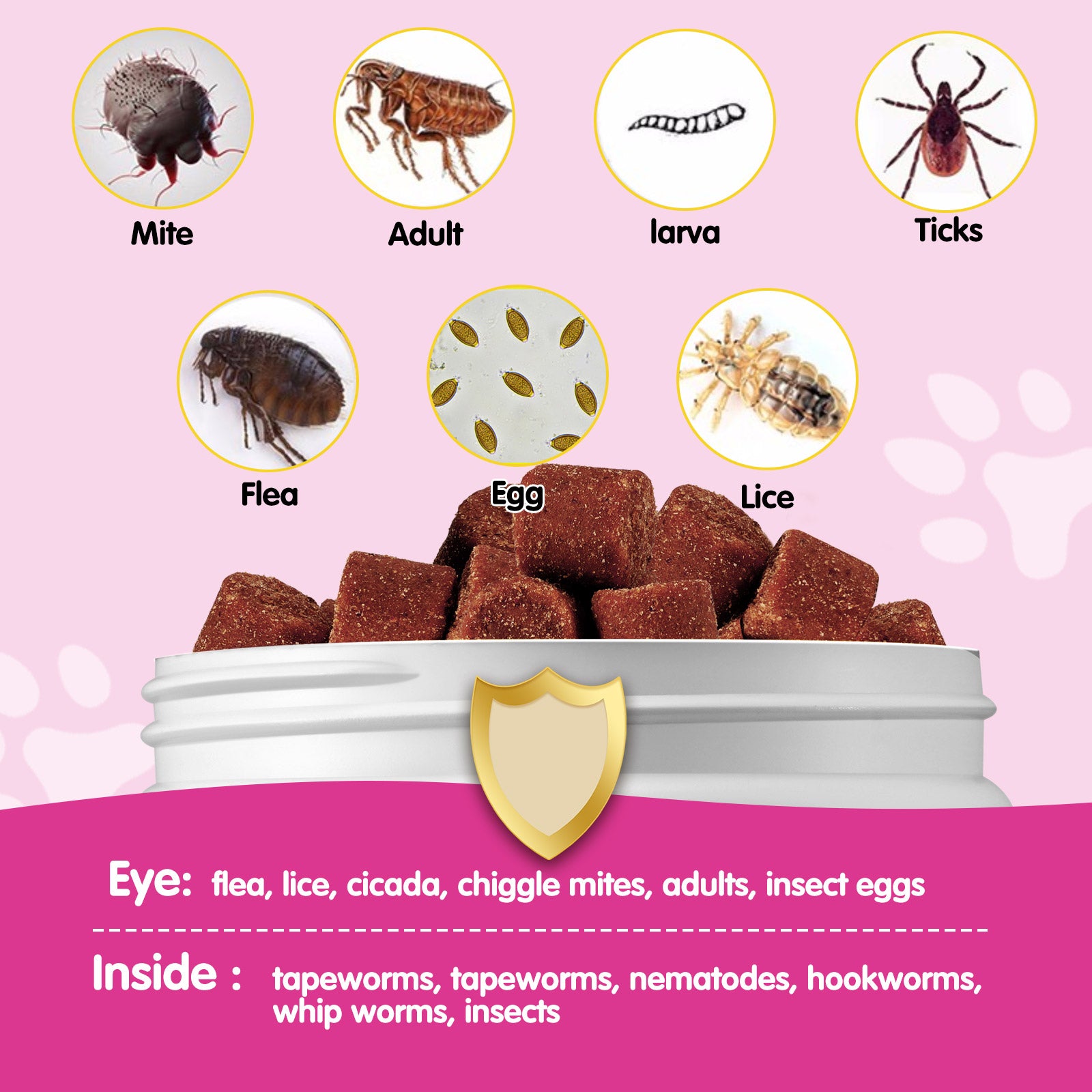 Worafy Flea & Tick Chews For Dogs