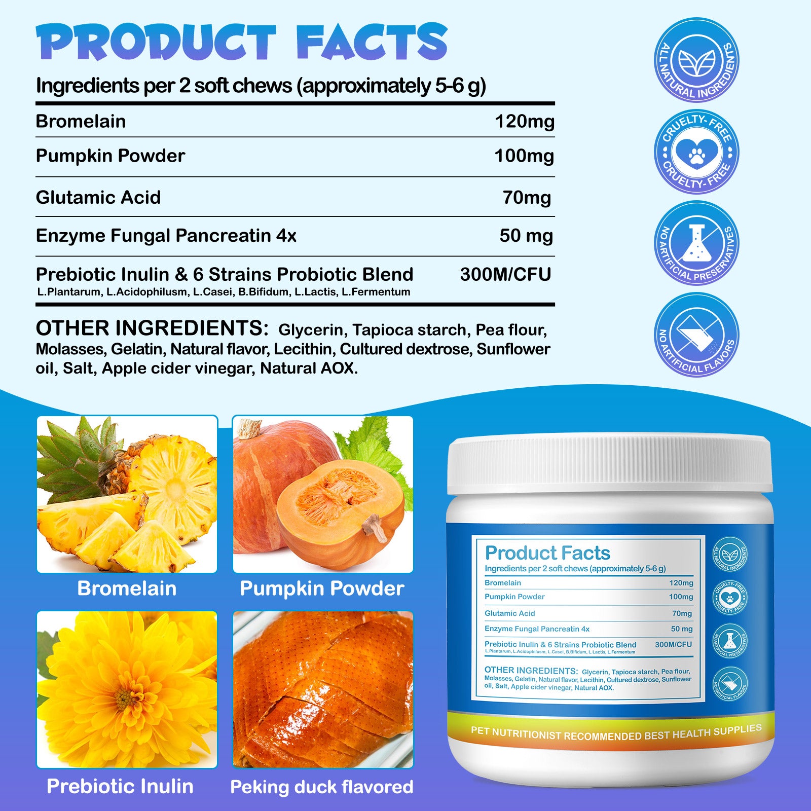 Worafy No Poo Immune Chews For Dogs