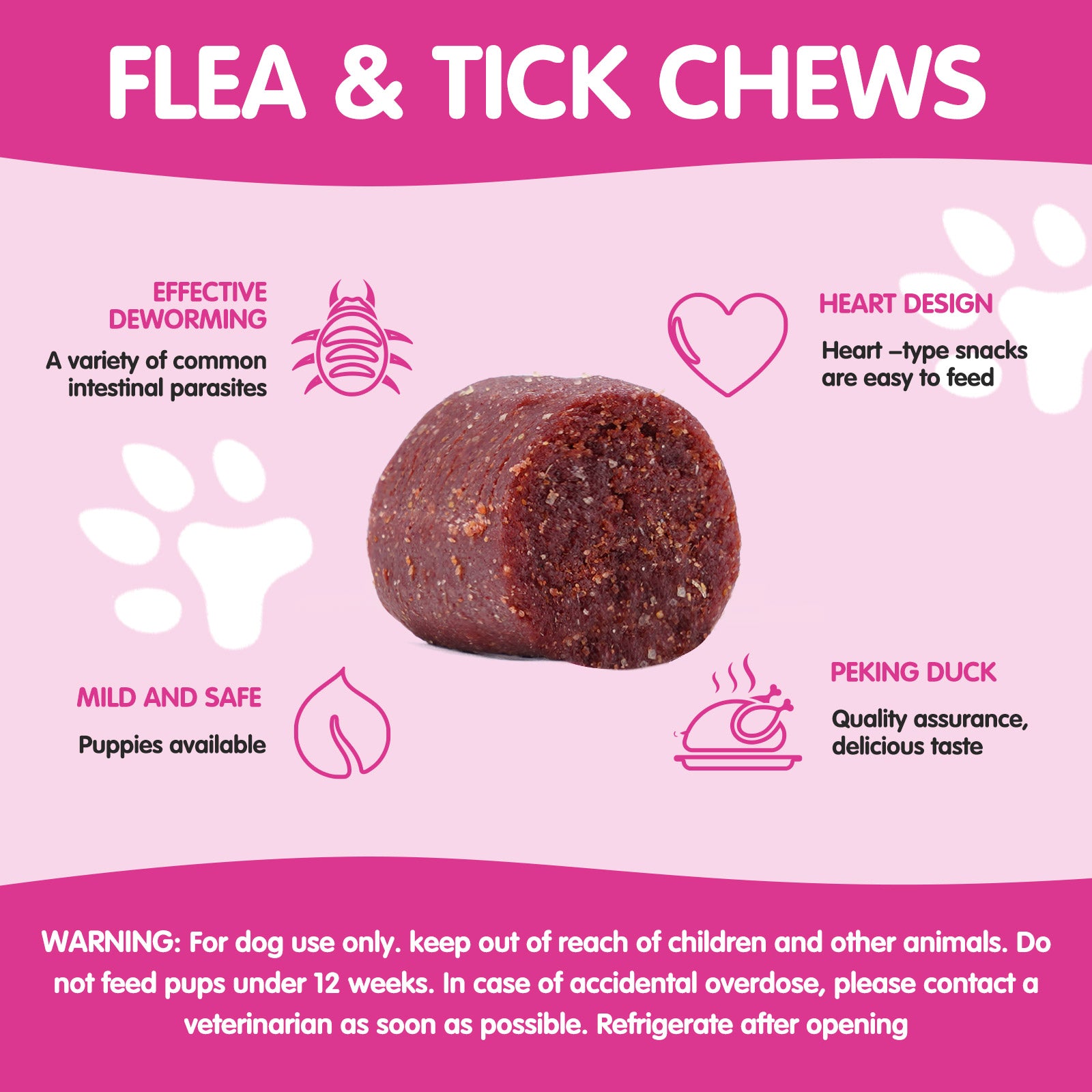 Worafy Flea & Tick Chews For Dogs