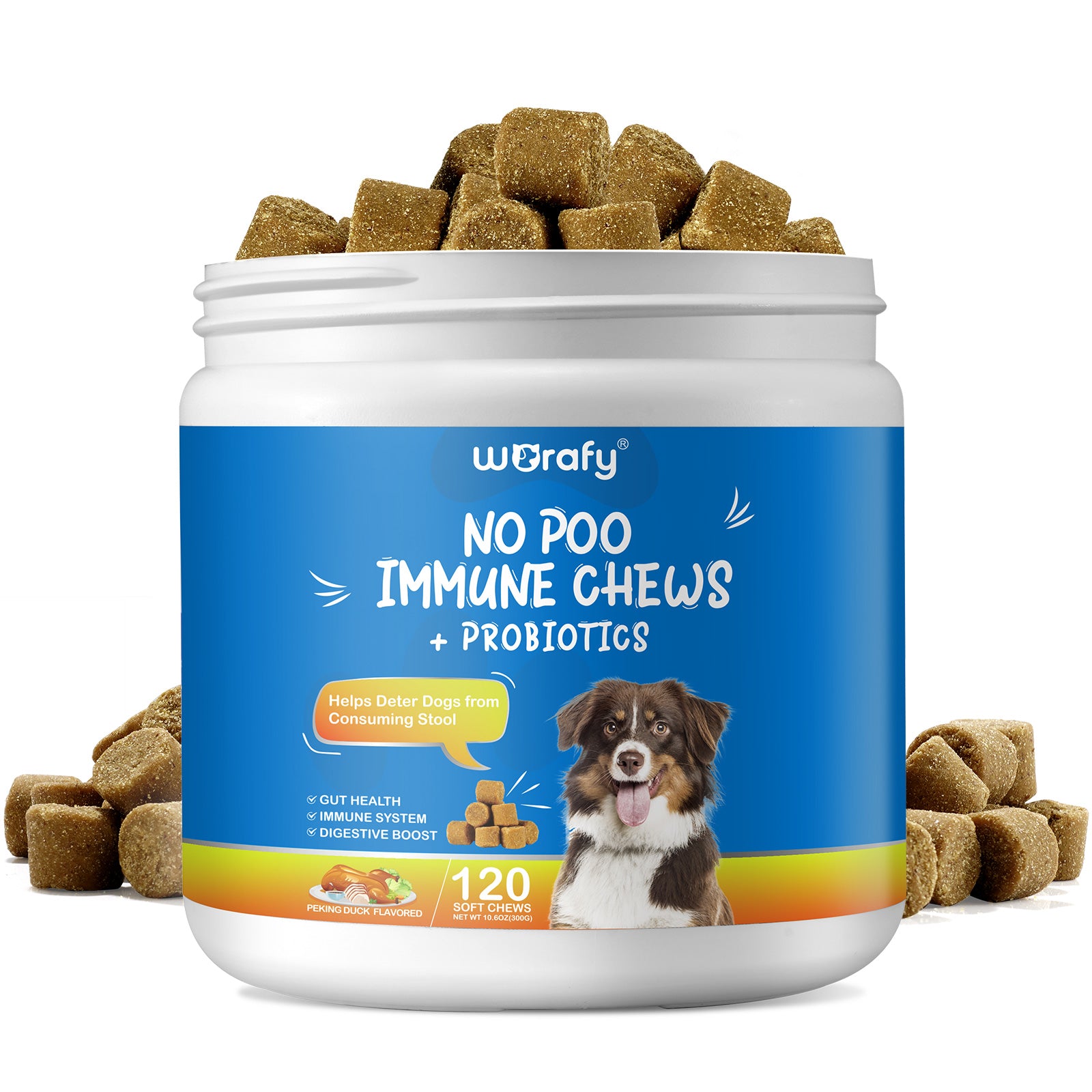 Worafy No Poo Immune Chews For Dogs