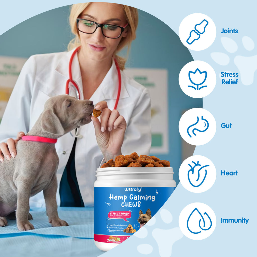 Worafy Hemp Calming Chews For Dogs/PEKING DUCK