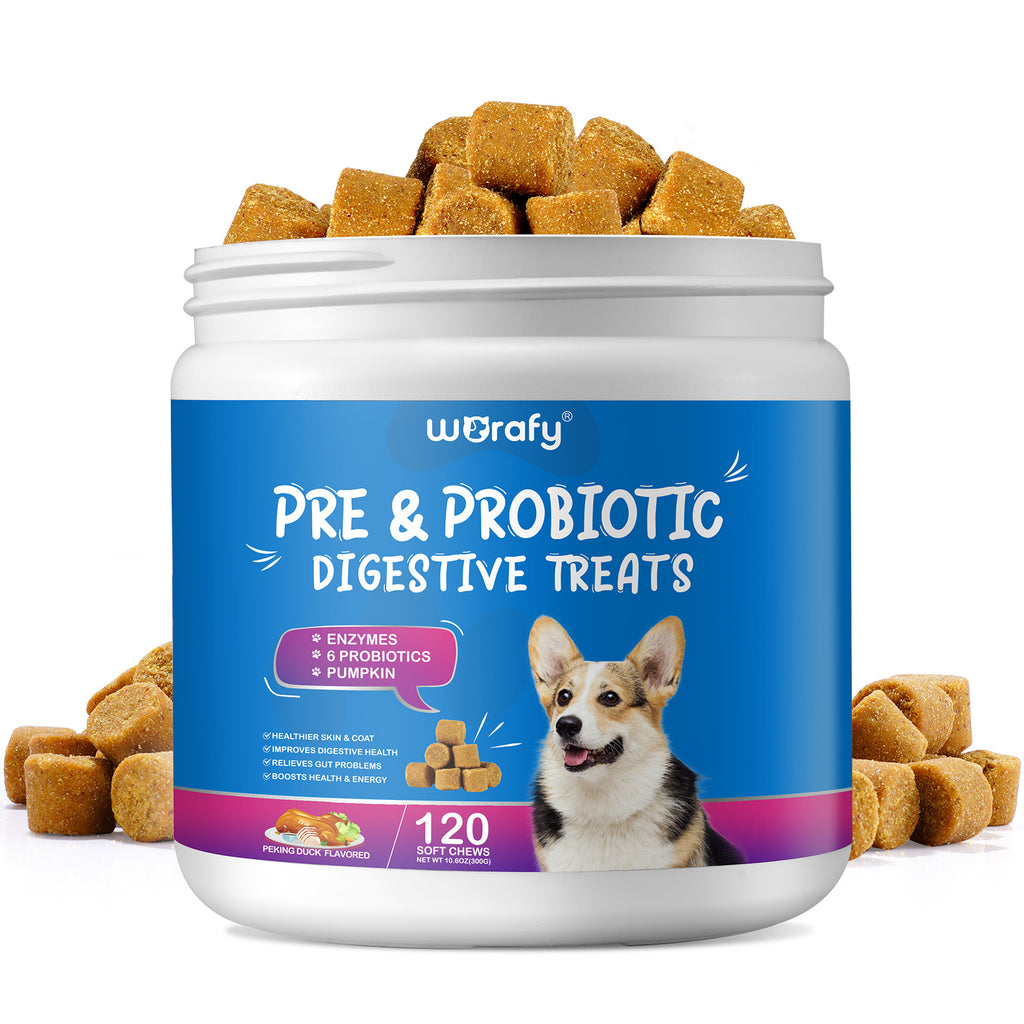 Worafy Pre & Probiotic Digestive Treats For Dogs