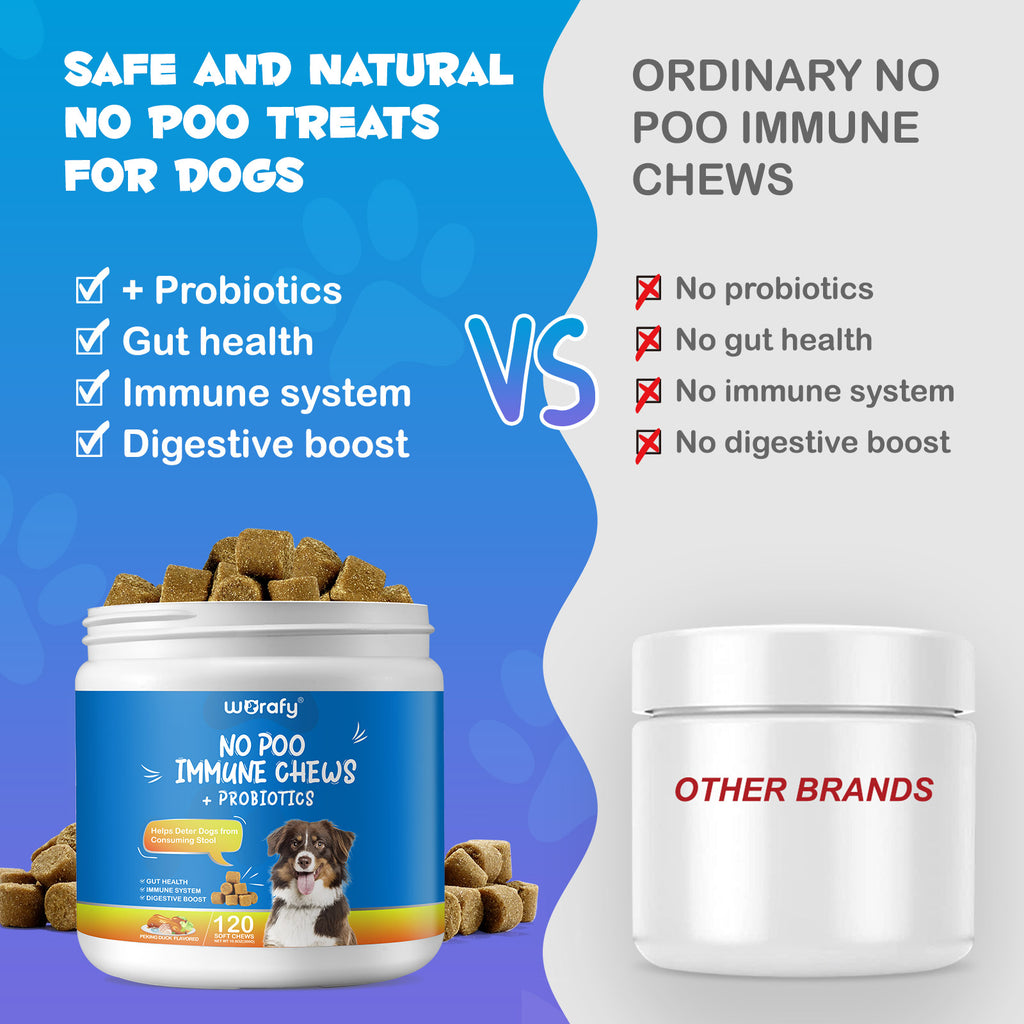Worafy No Poo Immune Chews For Dogs