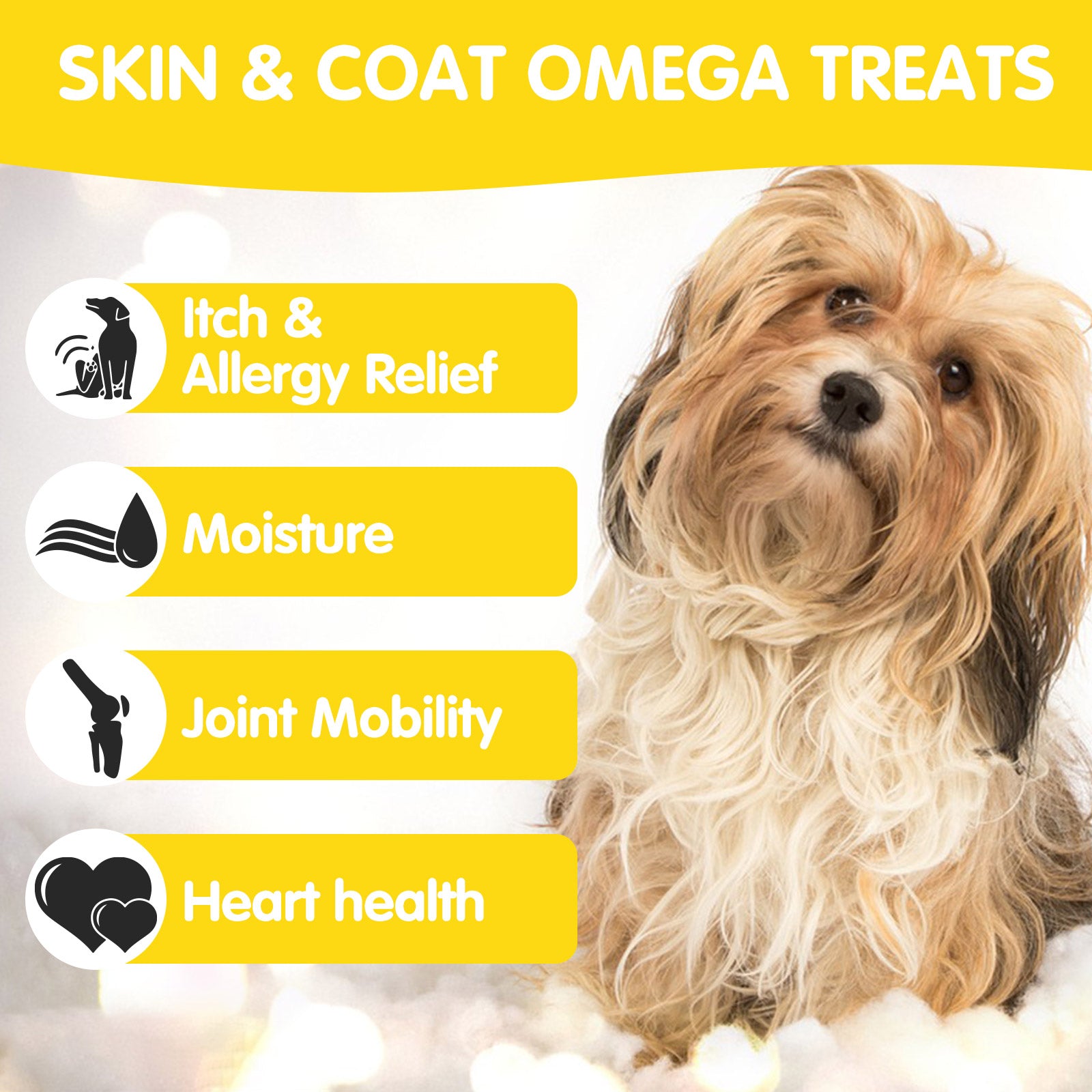 Worafy Skin & Coat Omega Treats For Dogs