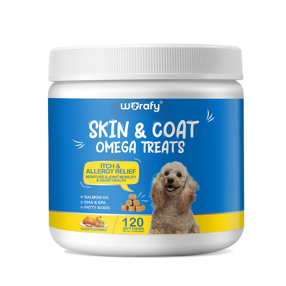 Worafy Skin & Coat Omega Treats For Dogs