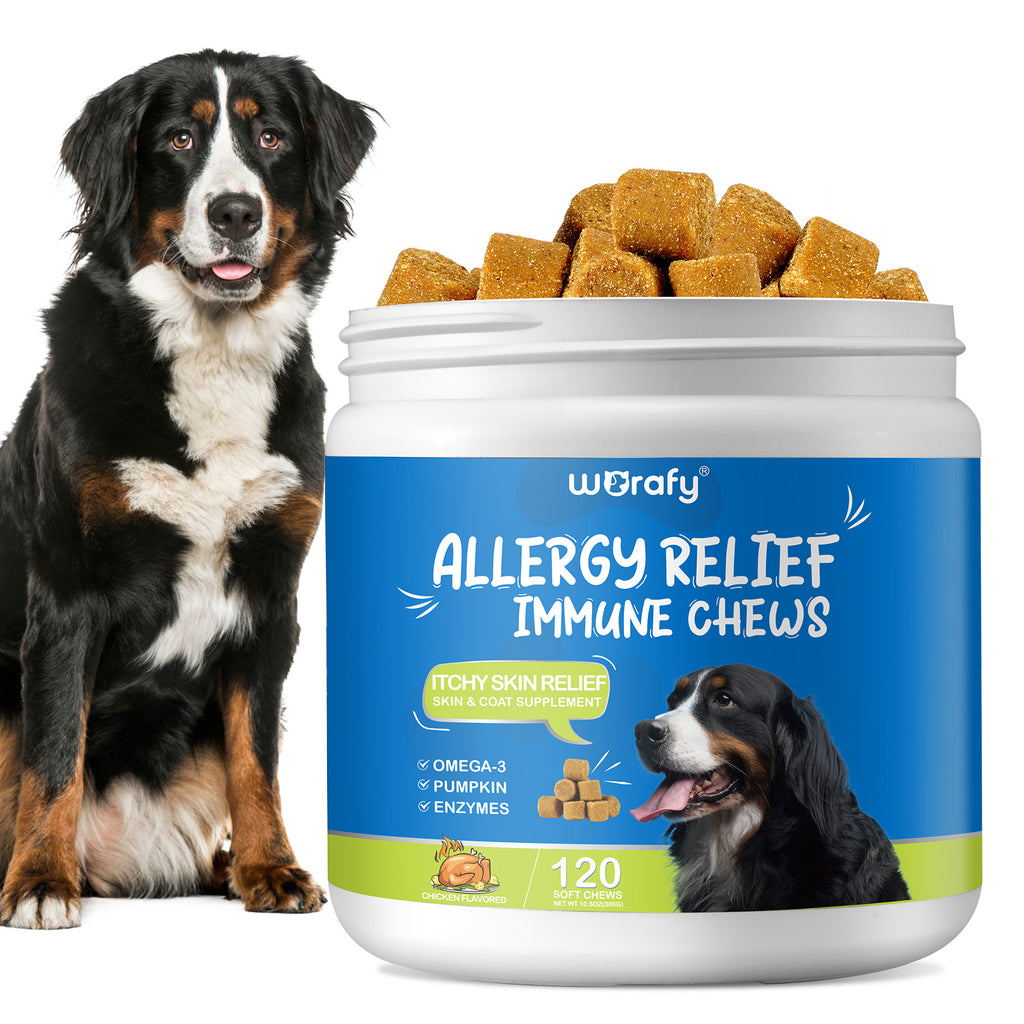 Worafy Allergy Relief Immune Chews for Dogs