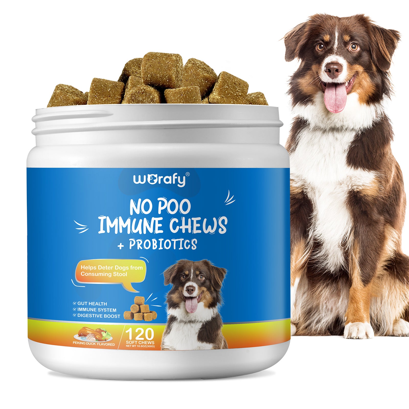 Worafy No Poo Immune Chews For Dogs