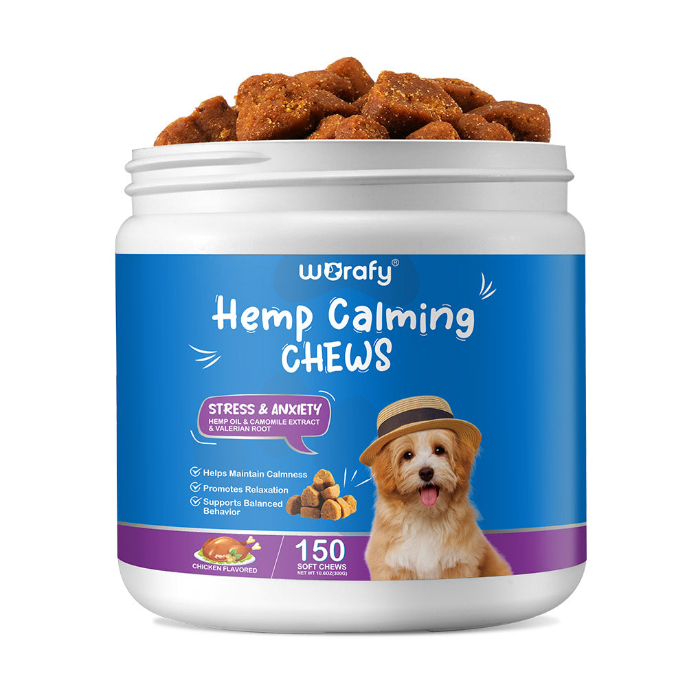 Worafy Hemp Calming Chews For Dogs/CHICKEN