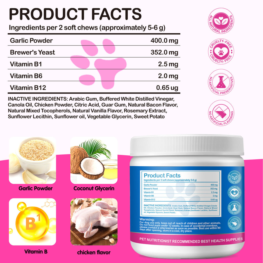 Worafy Flea & Tick Chews For Dogs