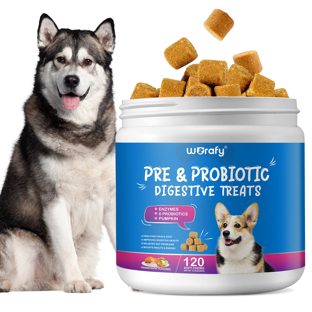 Worafy Pre & Probiotic Digestive Treats For Dogs