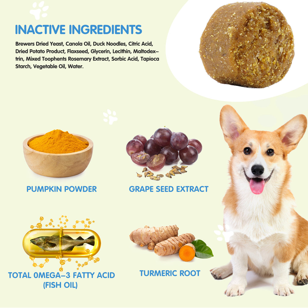Worafy Allergy Relief Immune Chews for Dogs