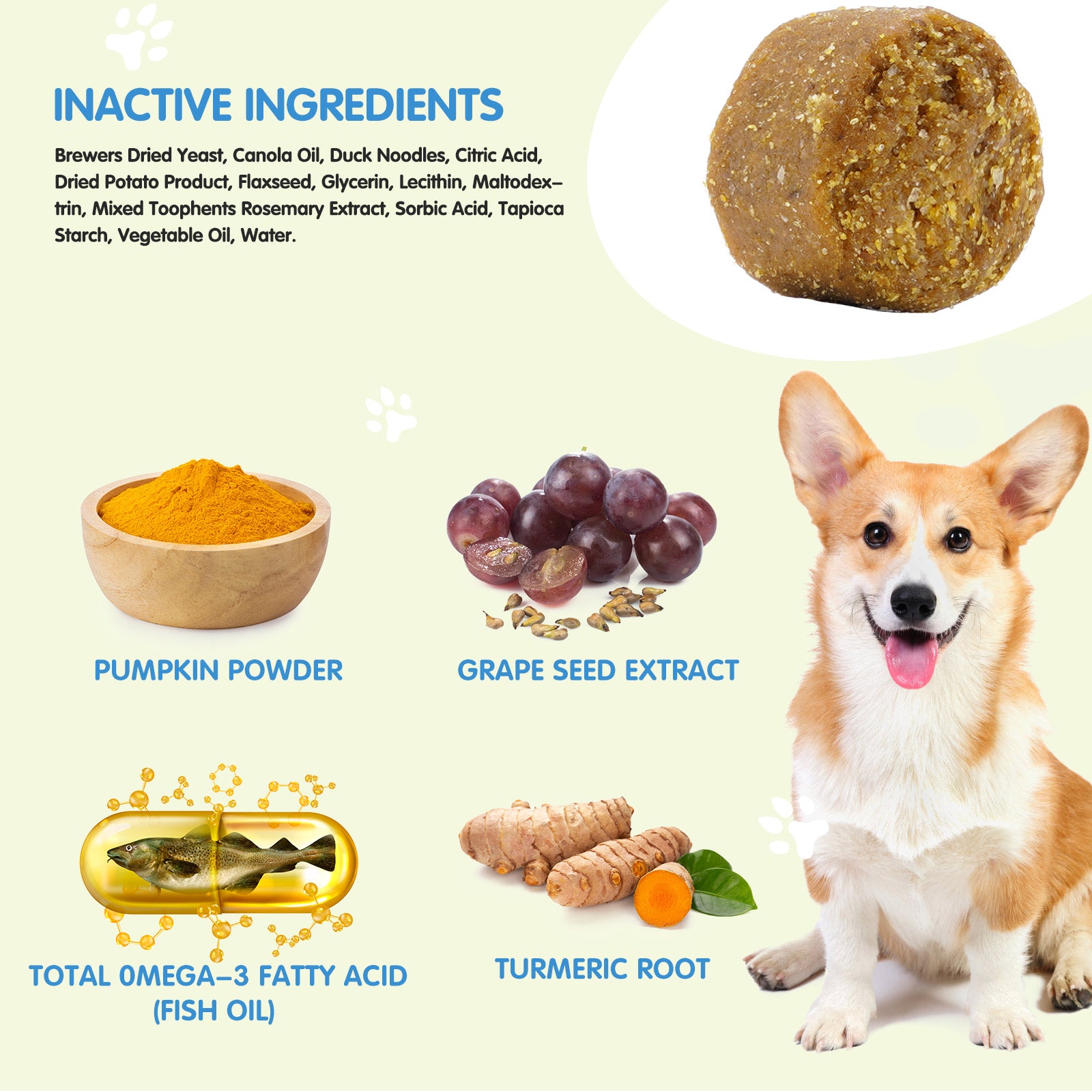 Worafy Allergy Relief Immune Chews for Dogs