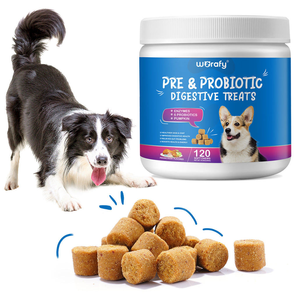 Worafy Pre & Probiotic Digestive Treats For Dogs
