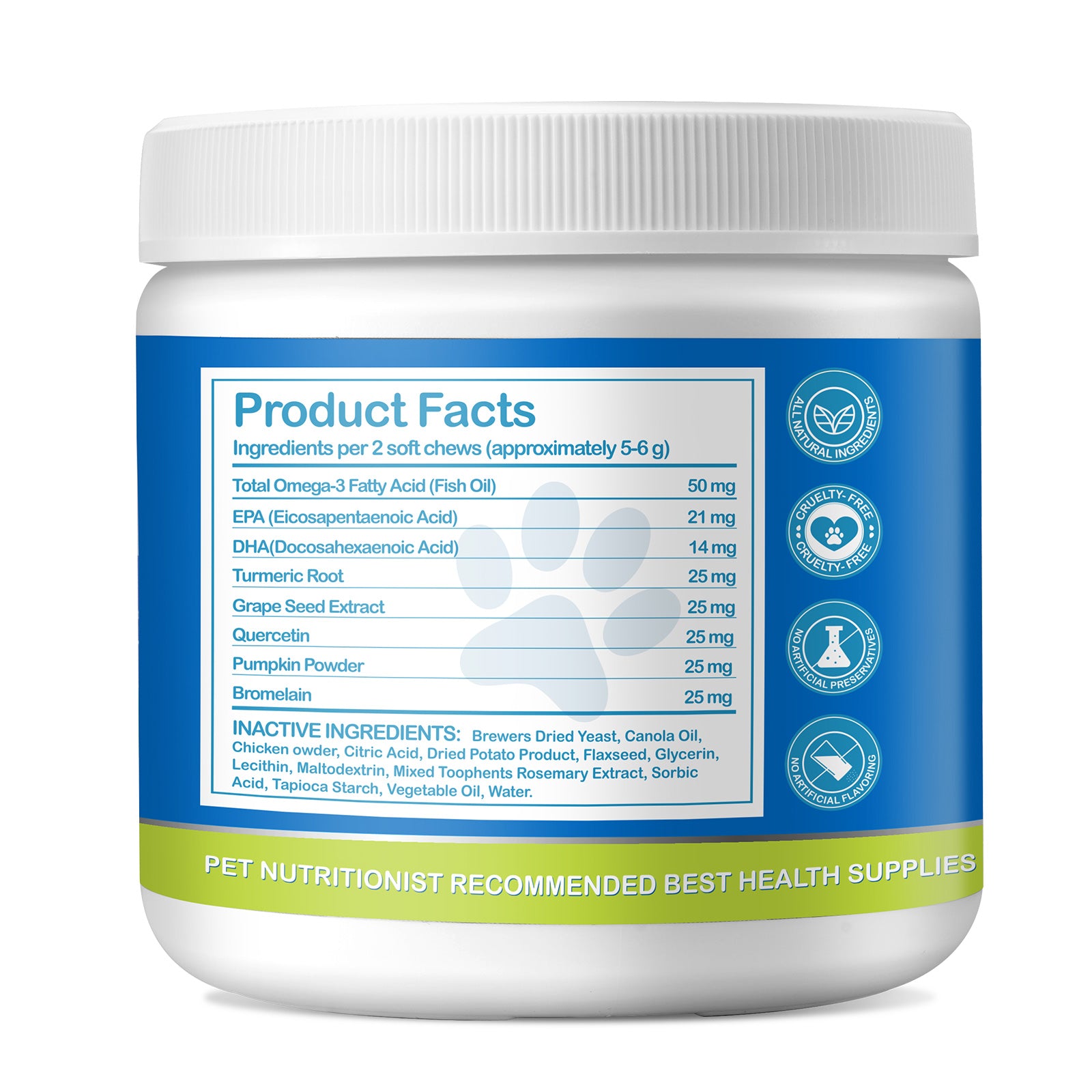 Worafy Allergy Relief Immune Chews for Dogs