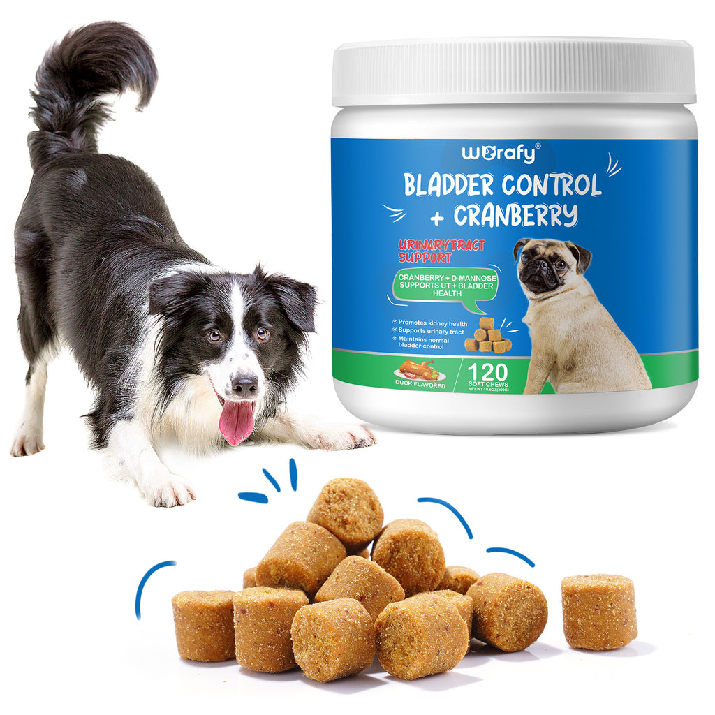 Worafy Bladder Control & Cranberry Chews For Dogs