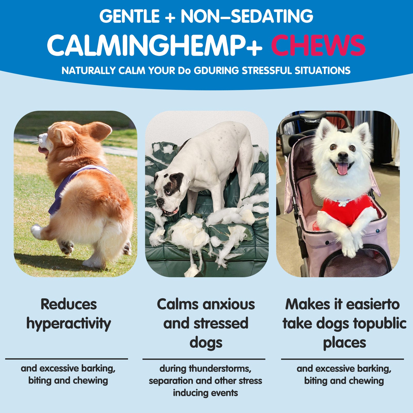 Worafy Hemp Calming Chews For Dogs/PEKING DUCK