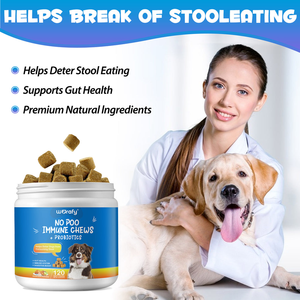 Worafy No Poo Immune Chews For Dogs