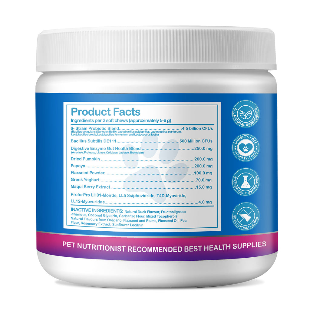 Worafy Pre & Probiotic Digestive Treats For Dogs