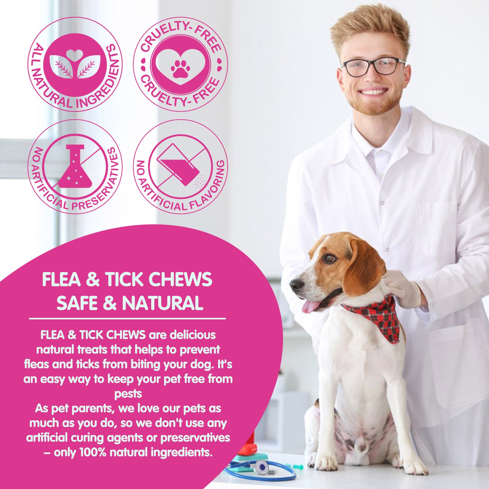 Worafy Flea & Tick Chews For Dogs