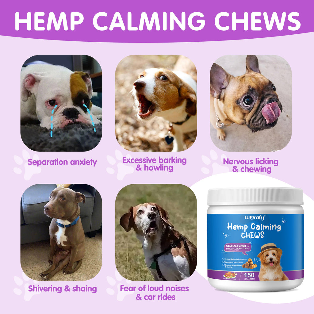 Worafy Hemp Calming Chews For Dogs/CHICKEN